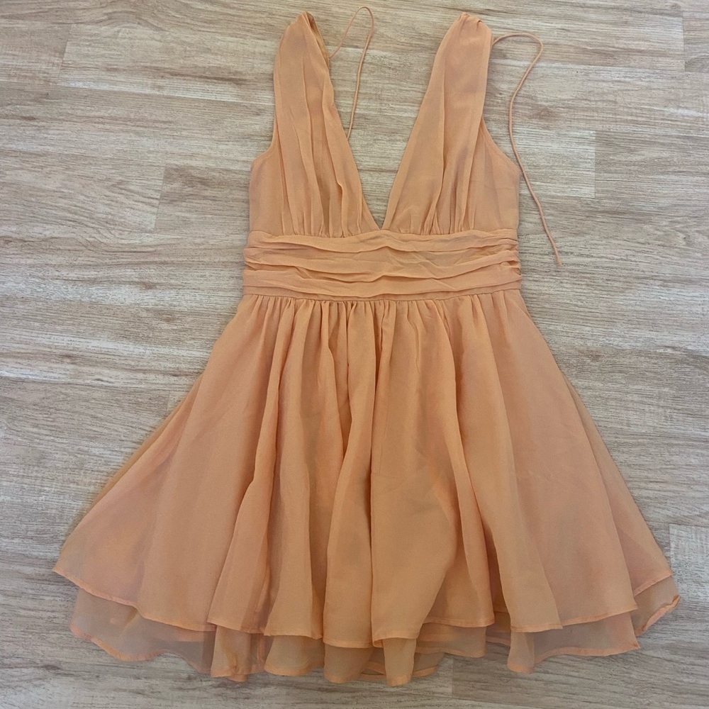 Abercrombie short orange dress - size S